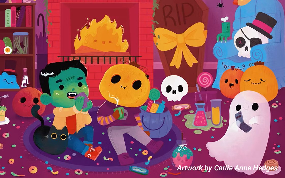 Halloween Scene by Carlie Anne Hedges
